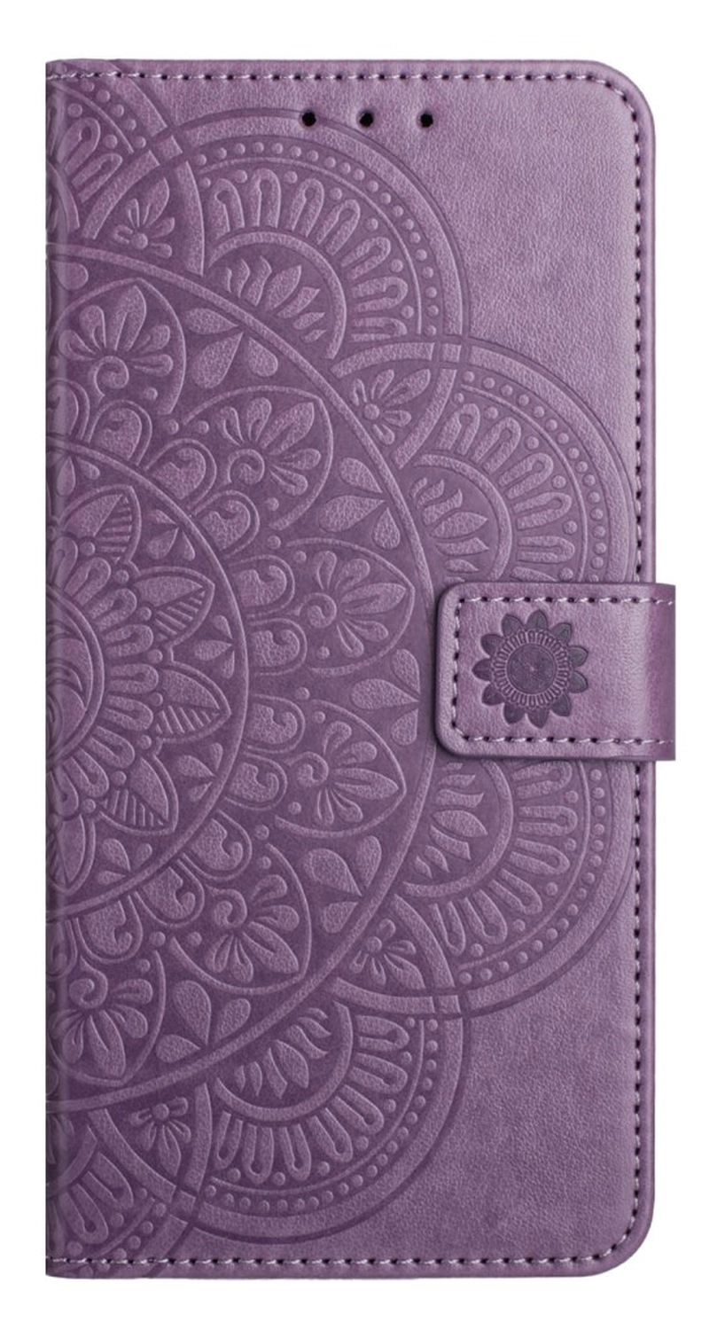 Samsung Galaxy S25 FE Hoesje Mandala Book Case met Pasjeshouder Paars afbeelding 8