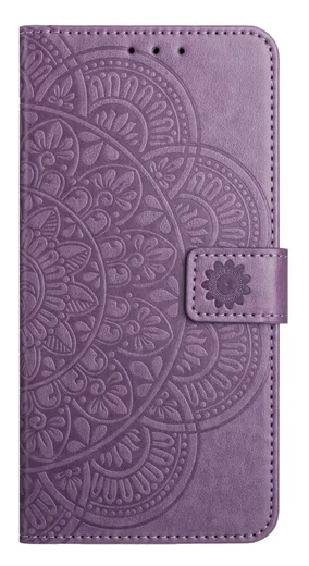 Samsung Galaxy S25 FE Hoesje Mandala Book Case met Pasjeshouder Paars afbeelding 8