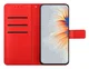 Samsung Galaxy S25 FE Hoesje Mandala Book Case met Pasjeshouder Rood afbeelding 2
