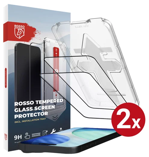 Rosso Apple iPhone 17 Tempered Glass met Installatietray (2-Pack) afbeelding 1