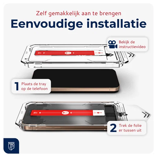 Rosso Apple iPhone Air Tempered Glass met Installatietray (2-Pack) afbeelding 2