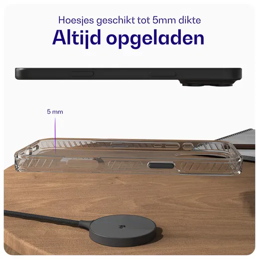 Buddi Power Qi2 Draadloze Magnetische MagSafe Oplader 15W met 1.5M Kabel Grijs afbeelding 7