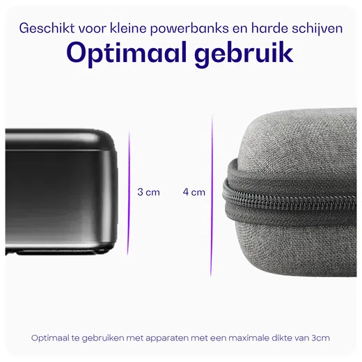 Buddi Sorted Organizer Hoes voor Powerbank en Kabels Grijs - Small afbeelding 4