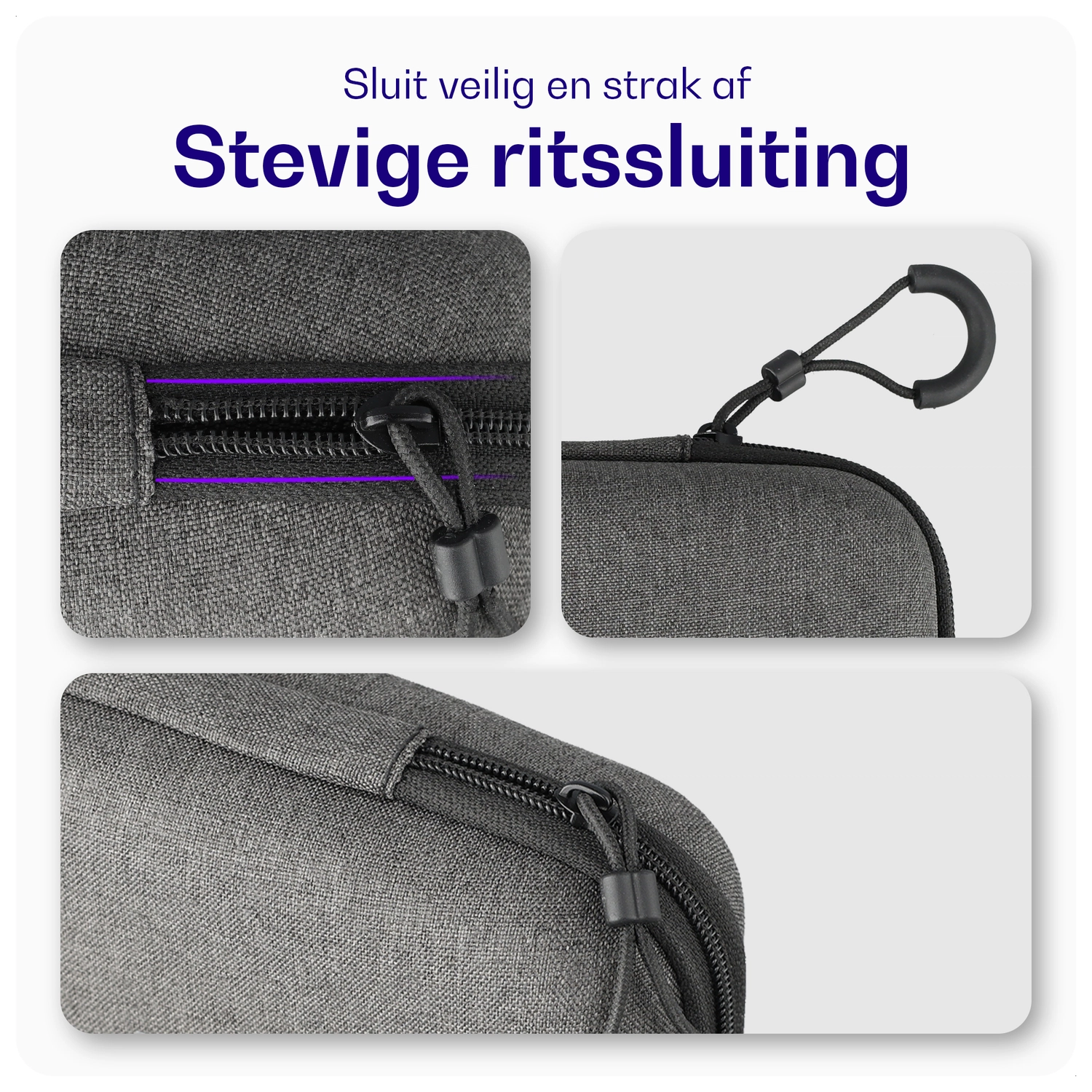 Buddi Sorted Organizer Hoes voor Powerbank en Kabels Grijs - Medium afbeelding 6