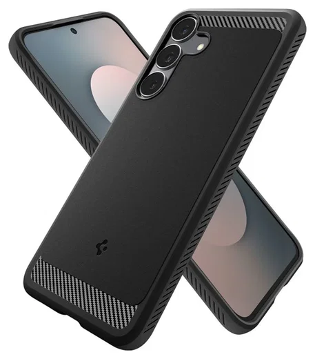 Spigen Rugged Armor Samsung Galaxy S25 FE Hoesje Back Cover Matte Zwart afbeelding 2
