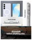 Spigen Ultra Hybrid MagFit Samsung Galaxy S25 FE Hoesje MagSafe Transparant Wit afbeelding 6
