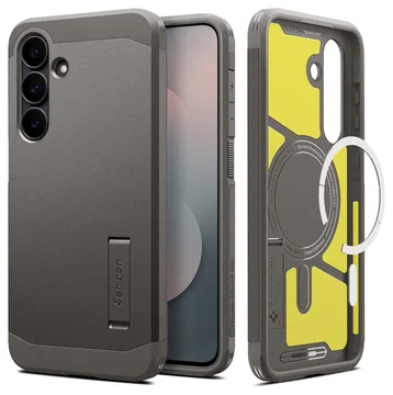 Spigen Tough Armor Samsung Galaxy S25 FE Hoesje MagSafe Back Cover Gunmetal