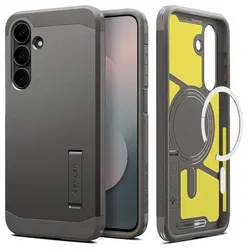 Spigen Tough Armor Samsung Galaxy S25 FE Hoesje MagSafe Back Cover Gunmetal afbeelding