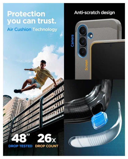 Spigen Tough Armor Samsung Galaxy S25 FE Hoesje MagSafe Back Cover Gunmetal afbeelding 5