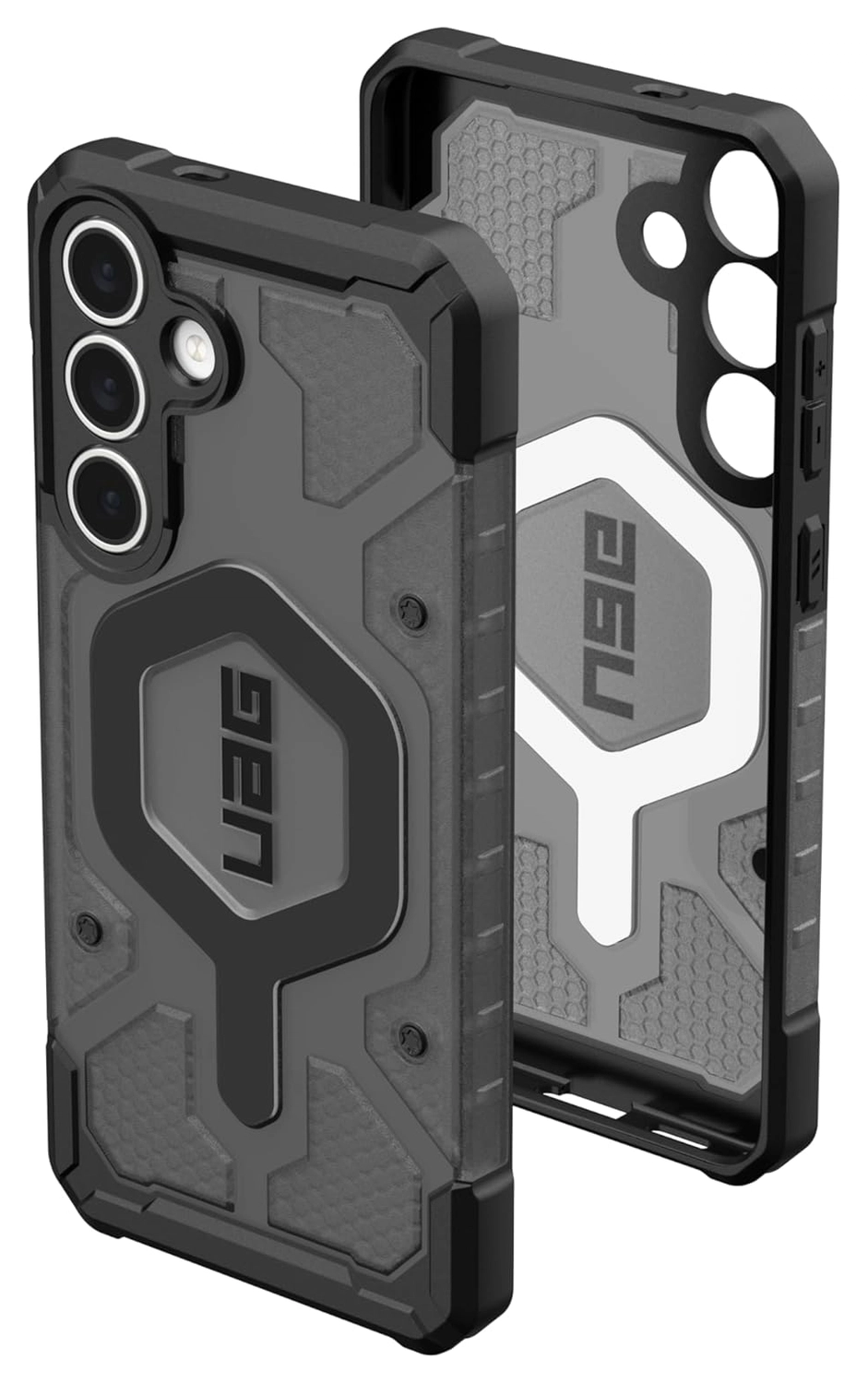 UAG Pathfinder Clear Samsung Galaxy S25 FE Hoesje MagSafe Back Cover Ash Zwart afbeelding 2
