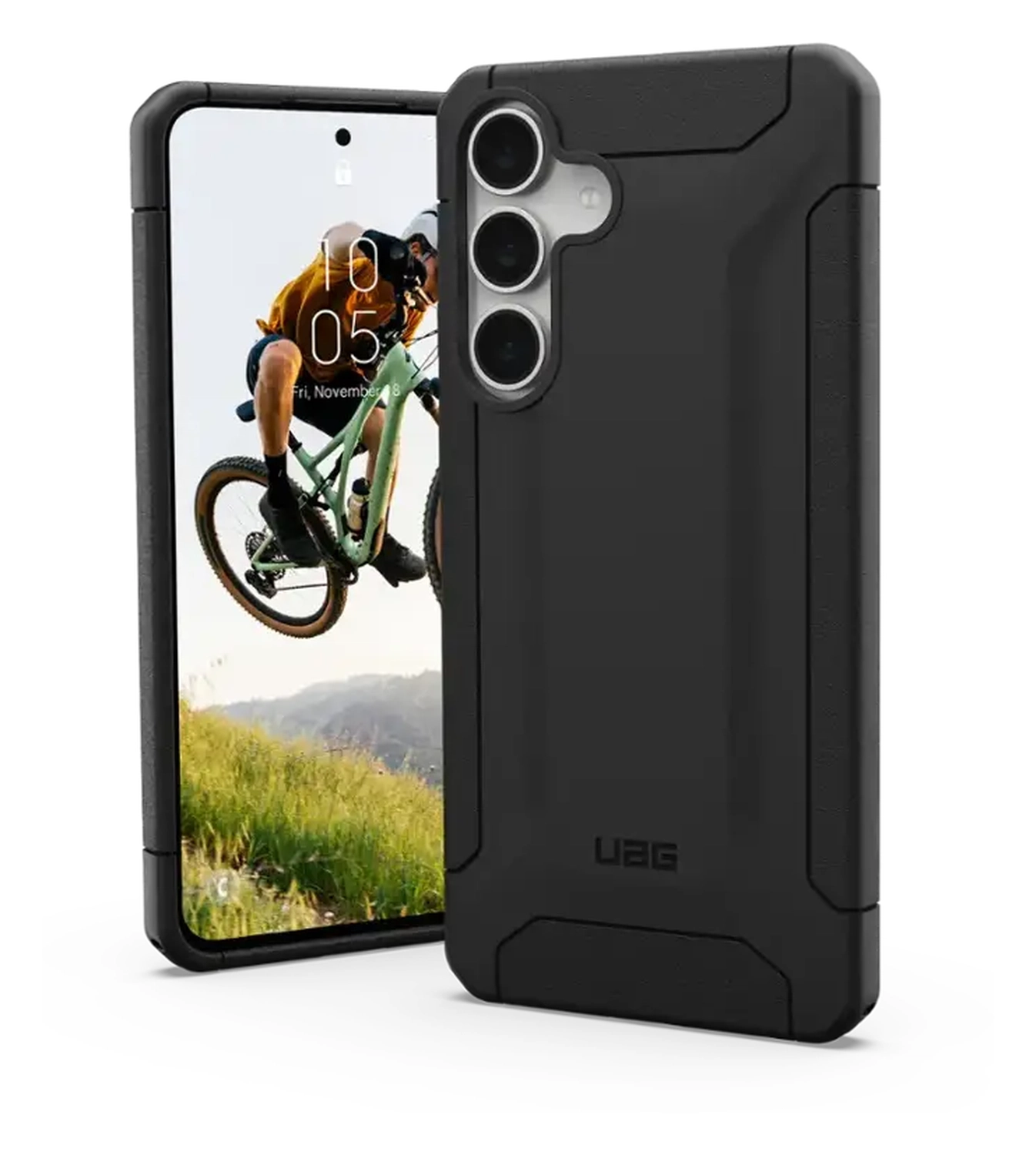 Urban Armor Gear Scout Samsung Galaxy S25 FE Hoesje Back Cover Zwart afbeelding 1