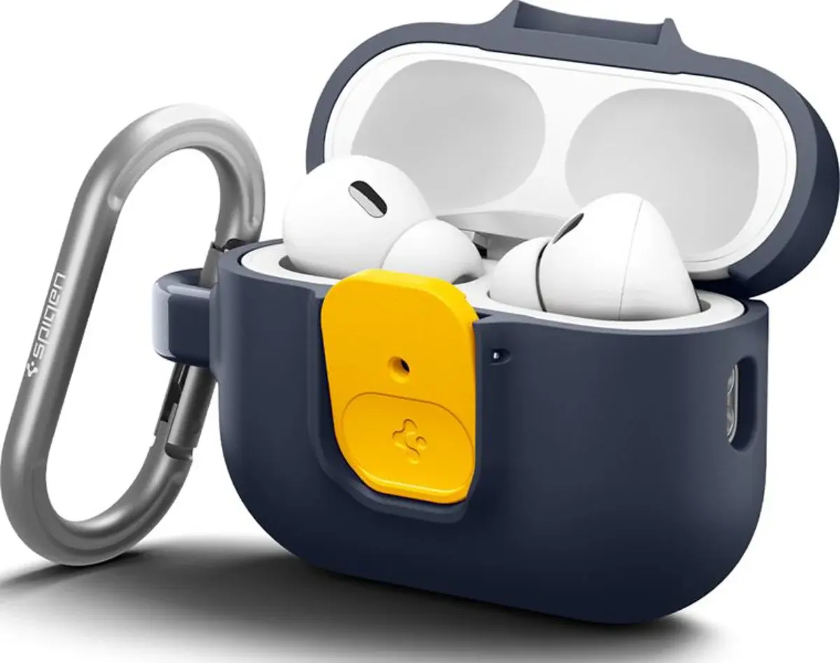 Spigen Nano Pop Case AirPods Pro 3 Hoesje met Karabijnhaak Blauw afbeelding 7