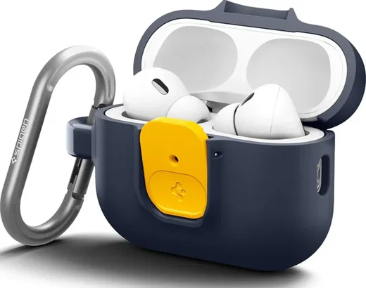 Spigen Nano Pop Case AirPods Pro 3 Hoesje met Karabijnhaak Blauw afbeelding 7