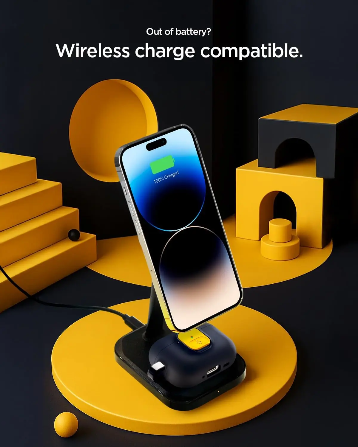 Spigen Nano Pop Case AirPods Pro 3 Hoesje met Karabijnhaak Blauw afbeelding 6