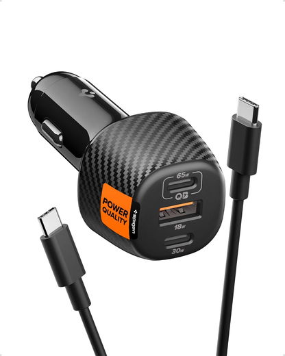 Spigen Essential 113W Autolader met 3 Poorten EV1133 Zwart afbeelding 1