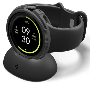Spigen Liquid Air - Google Pixel Watch 4 41MM Hoesje Zwart + Oplaad Standaard