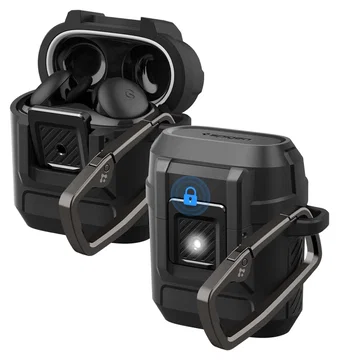 Spigen Lock Fit Google Pixel Buds 2a Hoesje Case Zwart