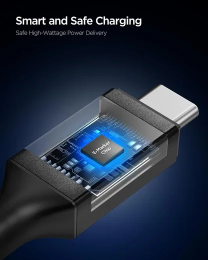 Spigen Essential USB-C naar USB-C Kabel 100W Fast Charge 2 Meter Zwart afbeelding 4