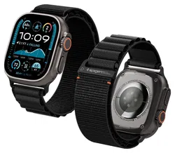 Spigen WBF1 - Apple Watch 1-11/SE/Ultra Bandje - 49/46/45/44/42MM - Zwart afbeelding