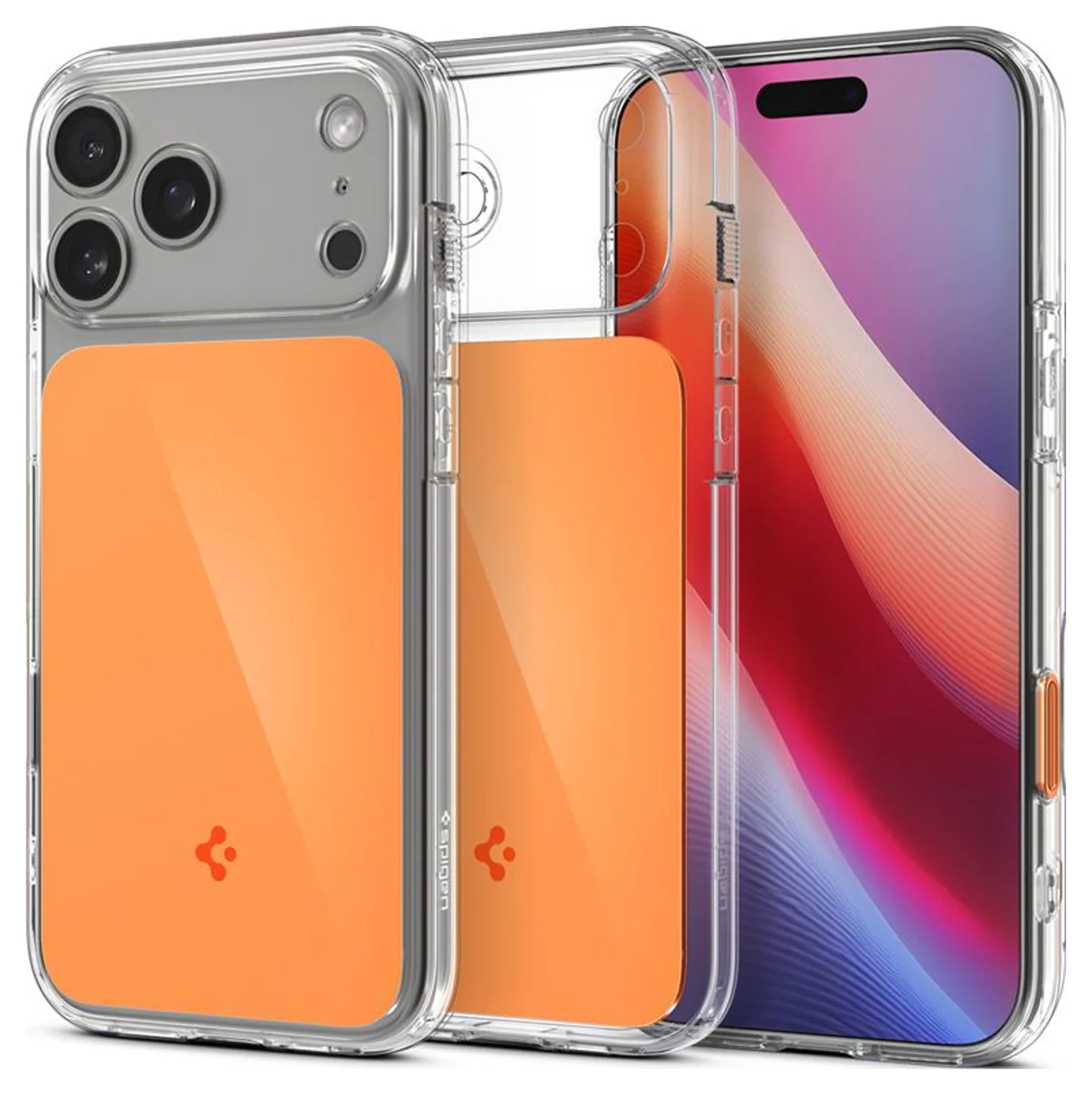 Spigen Ultra Hybrid T Apple iPhone 17 Pro Max Hoesje MagSafe Transparant Oranje afbeelding 1