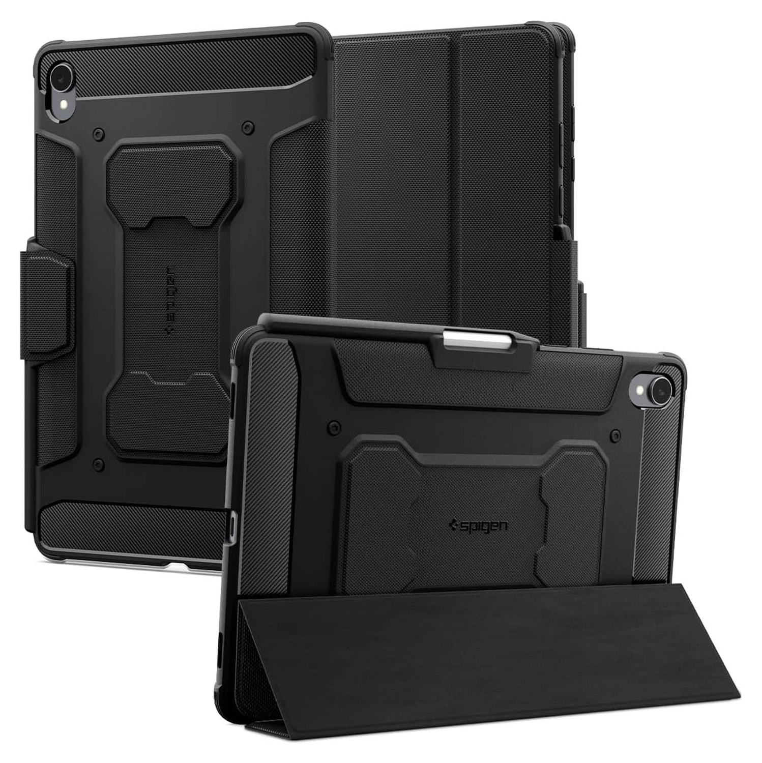 Spigen Rugged Armor Pro Samsung Galaxy Tab S11 Hoes Book Case Zwart afbeelding 1