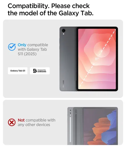 Spigen Rugged Armor Pro Samsung Galaxy Tab S11 Hoes Book Case Zwart afbeelding 2