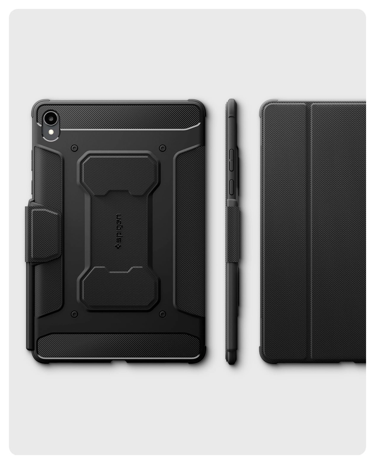 Spigen Rugged Armor Pro Samsung Galaxy Tab S11 Hoes Book Case Zwart afbeelding 6