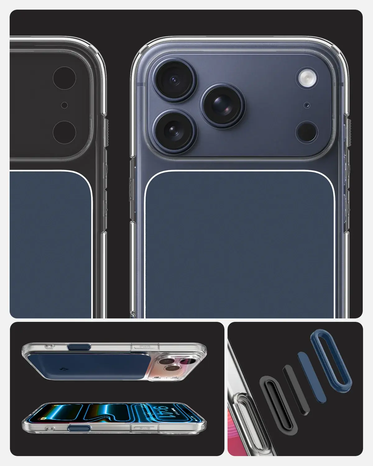 Spigen Ultra Hybrid T Apple iPhone 17 Pro Hoesje MagSafe Matte Blauw afbeelding 8