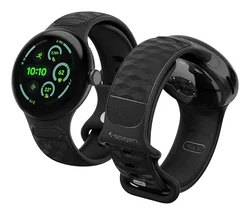 Spigen Parallax - Google Pixel Watch 4/3 45MM - Hoesje en Bandje Zwart afbeelding