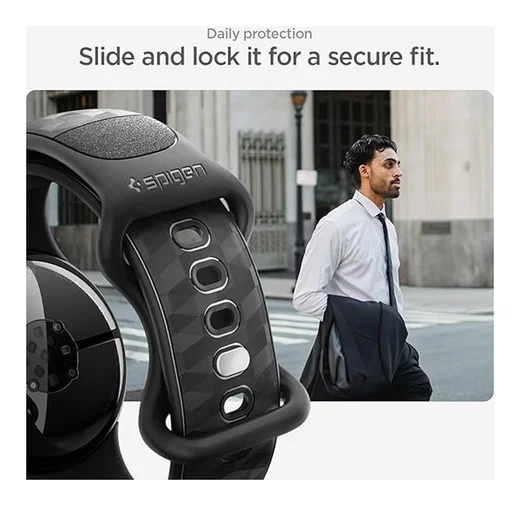 Spigen Parallax - Google Pixel Watch 4/3 45MM - Hoesje en Bandje Zwart afbeelding 4