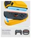 Spigen Nano Pop V2 Nintendo Switch 2 Hoesje met Standaard Blauw Geel afbeelding 4
