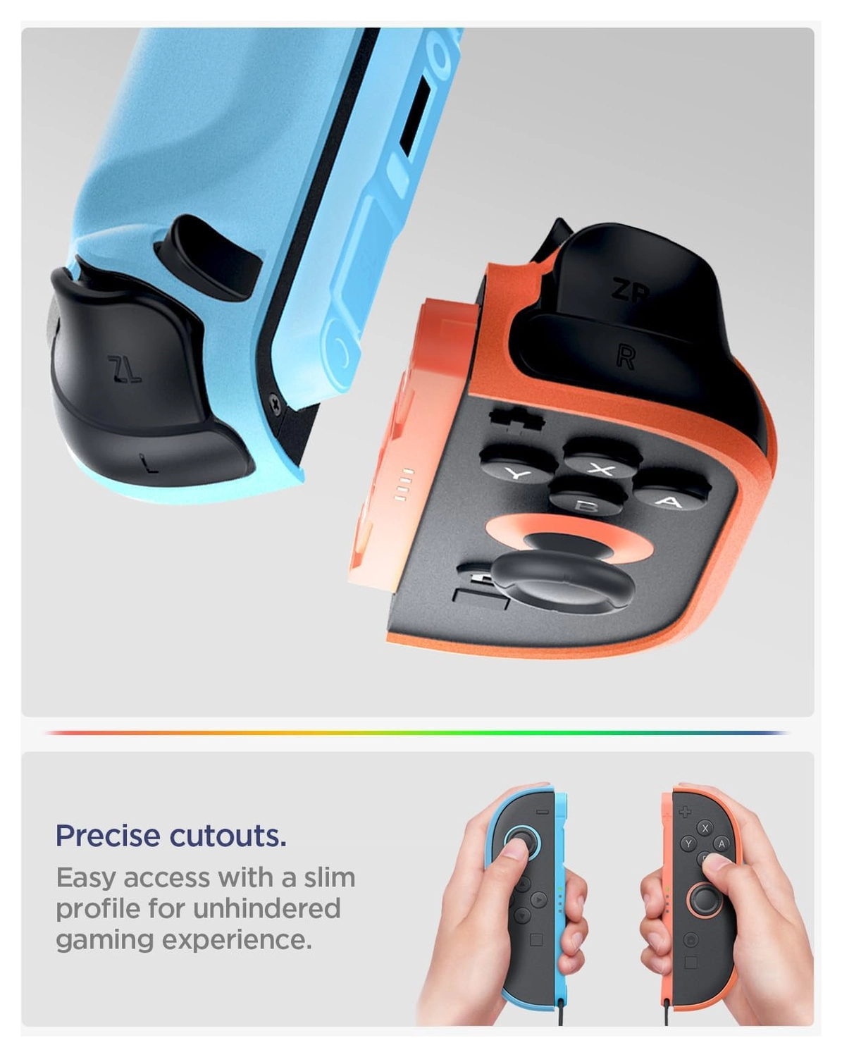 Spigen Nano Pop V2 Nintendo Switch 2 Hoesje met Standaard Blauw Rood afbeelding 6