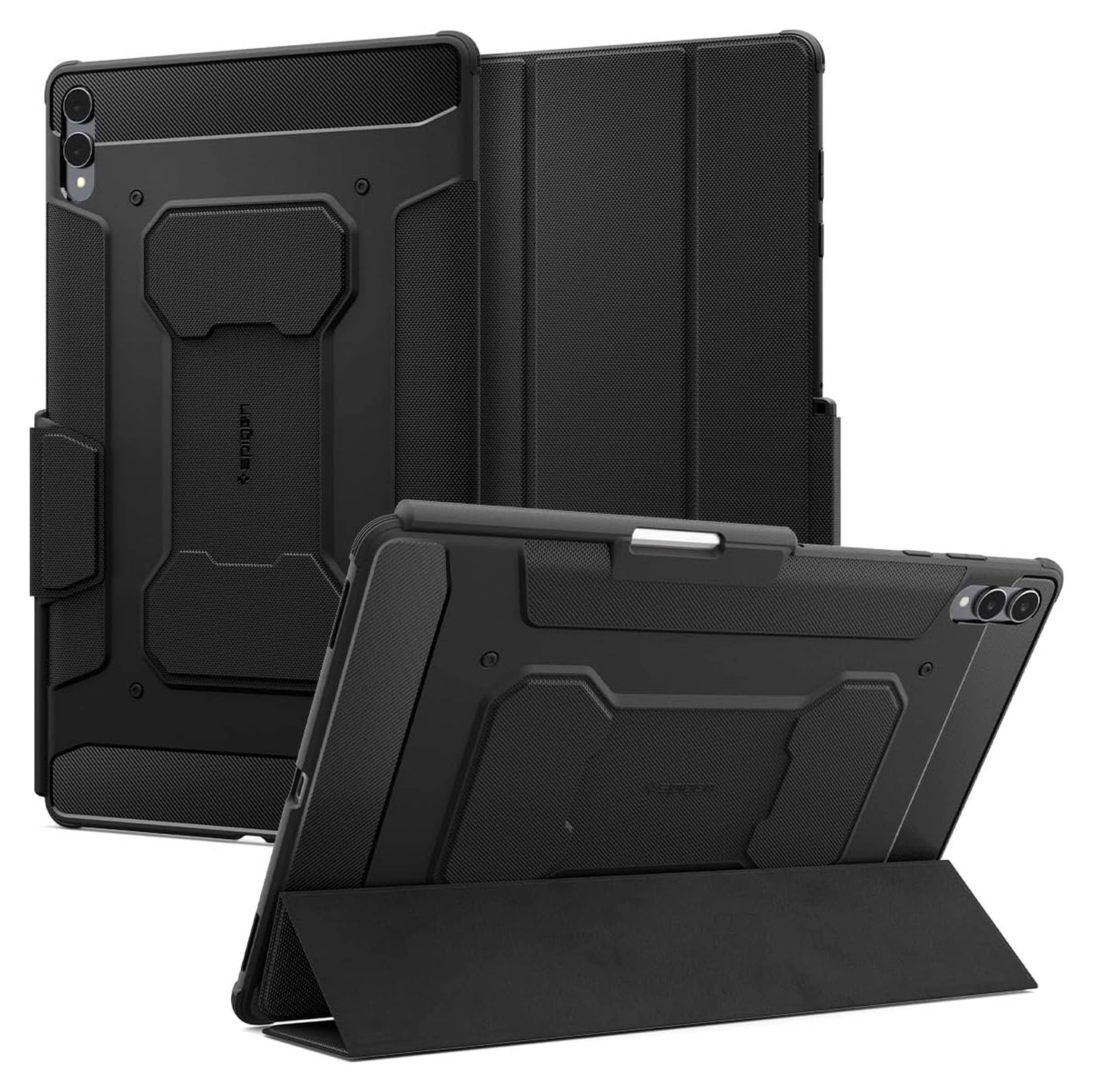 Spigen Rugged Armor Pro Samsung Galaxy Tab S11 Ultra Hoes Book Case Zwart afbeelding 1