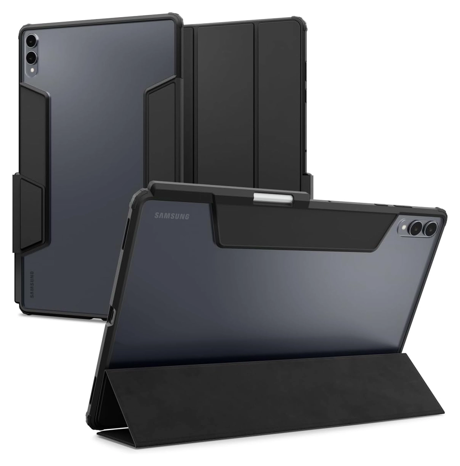 Spigen Ultra Hybrid Pro Samsung Galaxy Tab S11 Ultra Hoes Book Case Zwart afbeelding 1