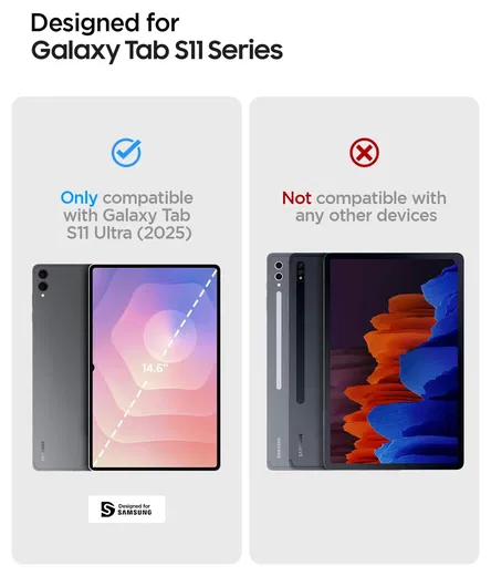 Spigen Ultra Hybrid Pro Samsung Galaxy Tab S11 Ultra Hoes Book Case Zwart afbeelding 5