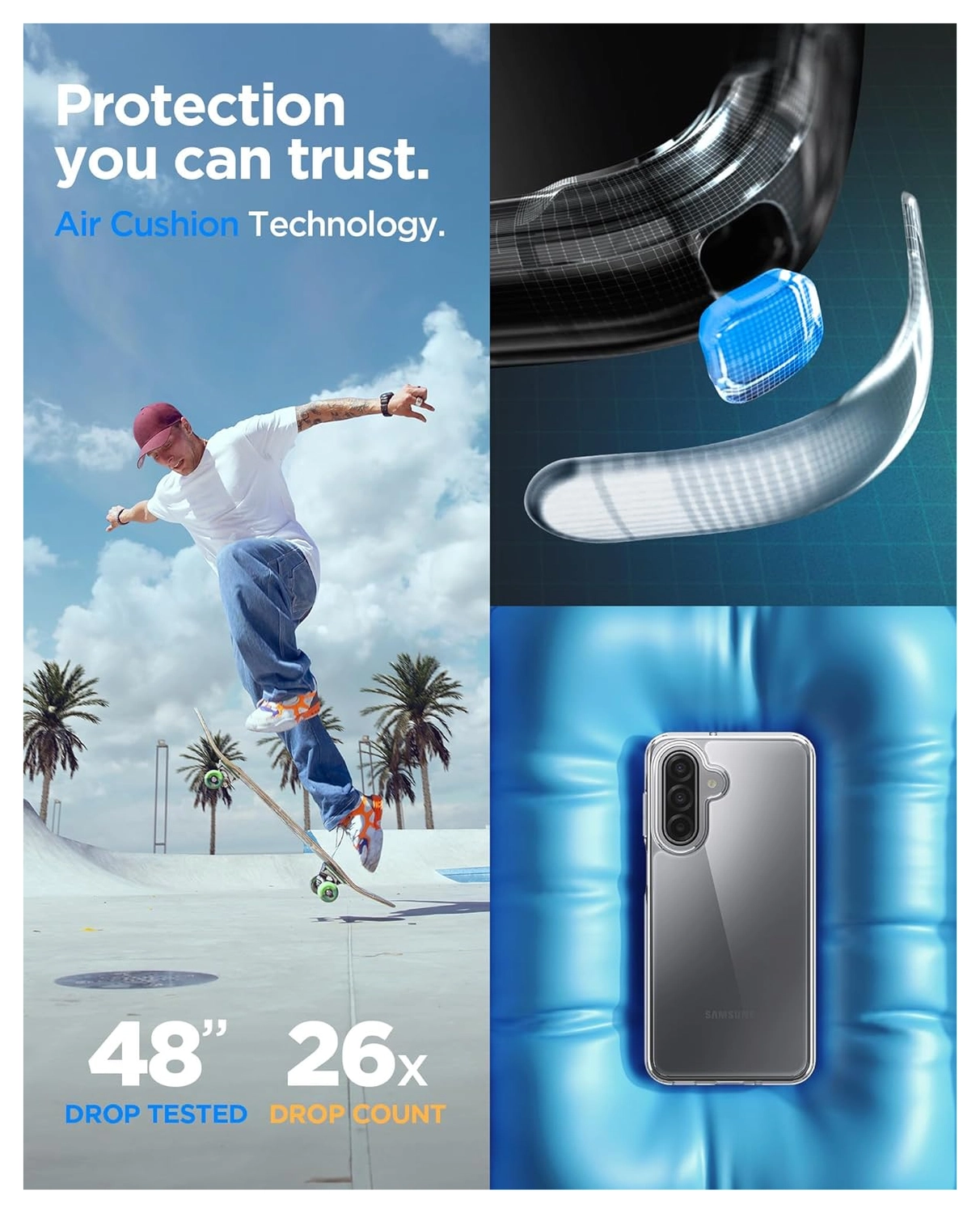 Spigen Ultra Hybrid Samsung Galaxy A17 Hoesje Back Cover Transparant afbeelding 4