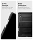 Spigen Tough Armor Pro Samsung Galaxy Tab S11 Ultra Hoes Back Cover Zwart afbeelding 5