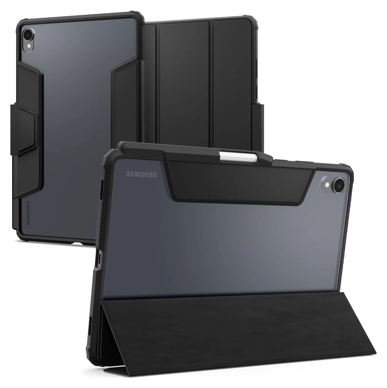 Spigen Ultra Hybrid Pro Samsung Galaxy Tab S11 Hoes Book Case Zwart afbeelding 1