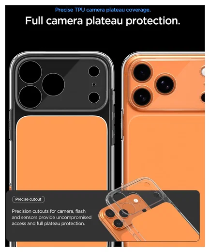 Spigen iPhone 17 Pro Max hoesje [2025 verbeterde camerabediening] Ultra Hybrid T MagFit [Dura Clear Tech] hoesje Transparant compatibel met MagSafe –Blauw