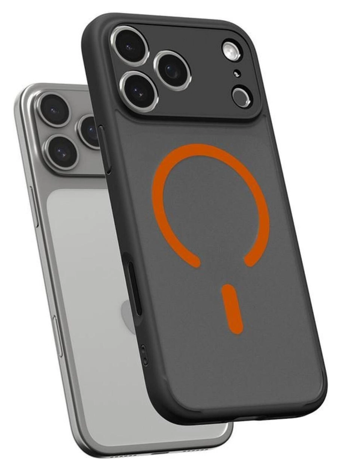 Spigen Ultra Hybrid MagFit iPhone 17 Pro Max Hoesje MagSafe Zwart Oranje afbeelding 10