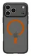 Spigen Ultra Hybrid MagFit iPhone 17 Pro Max Hoesje MagSafe Zwart Oranje afbeelding 2