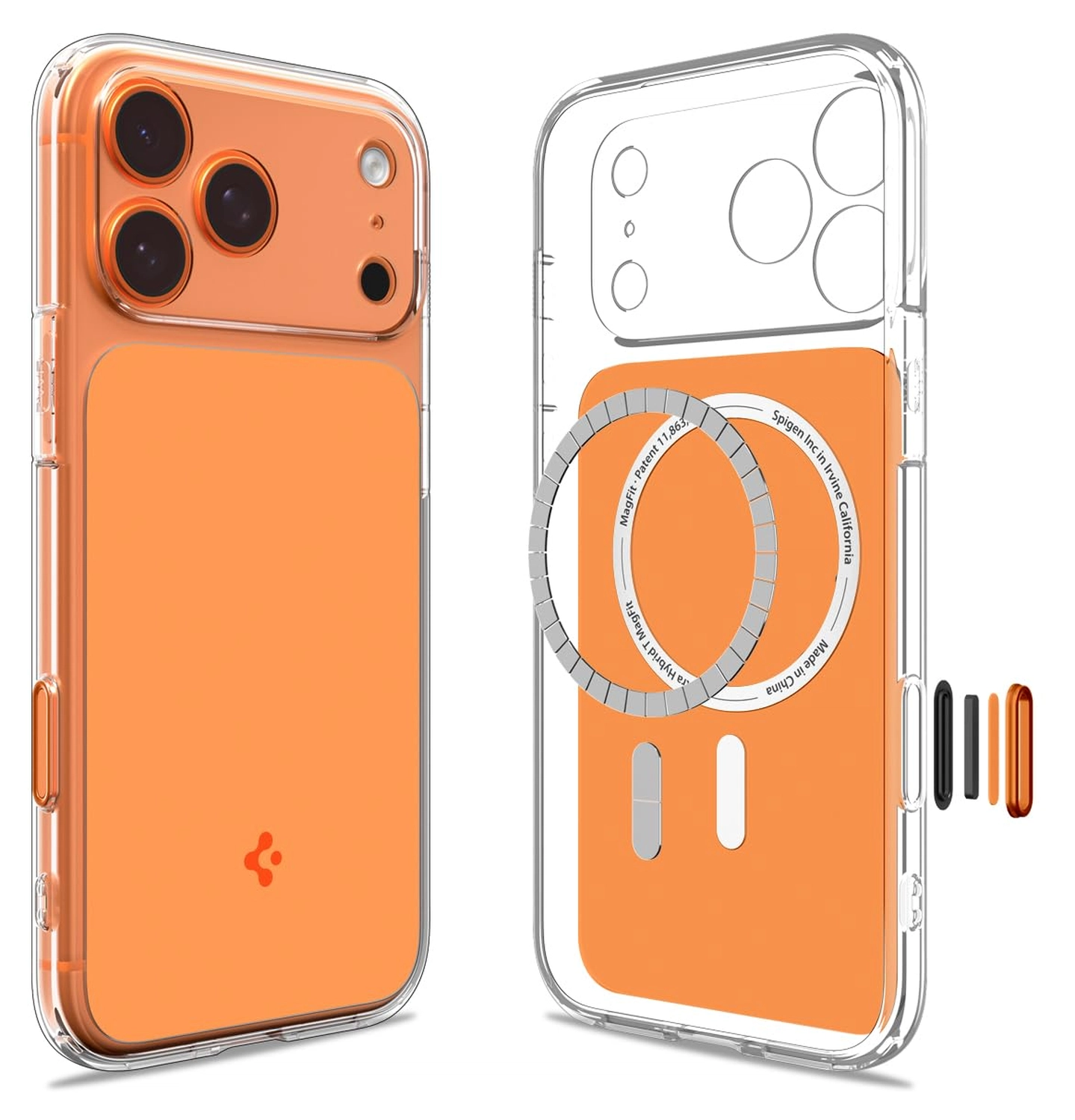 Spigen Ultra Hybrid T Apple iPhone 17 Pro Hoesje MagSafe Back Cover Oranje afbeelding 1