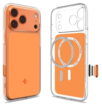 Spigen Ultra Hybrid T Apple iPhone 17 Pro Hoesje MagSafe Back Cover Oranje