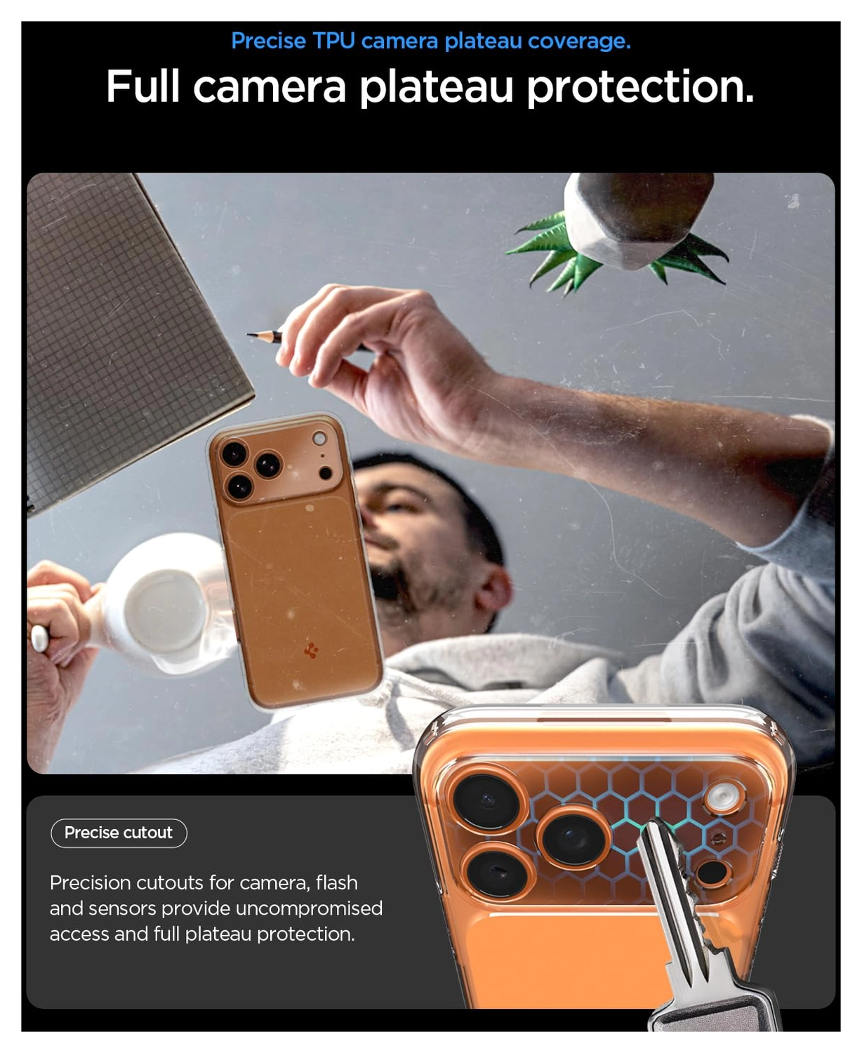 Spigen Ultra Hybrid T Apple iPhone 17 Pro Hoesje MagSafe Back Cover Oranje afbeelding 6