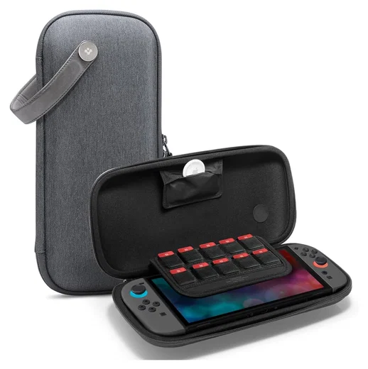 Spigen Klasden V2 Nintendo Switch 2 Hoesje Opberghoes Game Card Organizer Grijs afbeelding 1