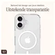 AVY Apple iPhone 16 Hoesje met Koord & MagSafe 130CM Tressé Beige afbeelding 8