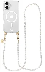 AVY Apple iPhone 16 Hoesje met Koord & MagSafe 120CM Perla Chic Long afbeelding