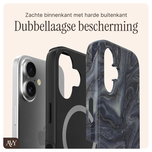 AVY Apple iPhone 16 MagSafe Hoesje met Koord 130CM Obscura Blue afbeelding 8