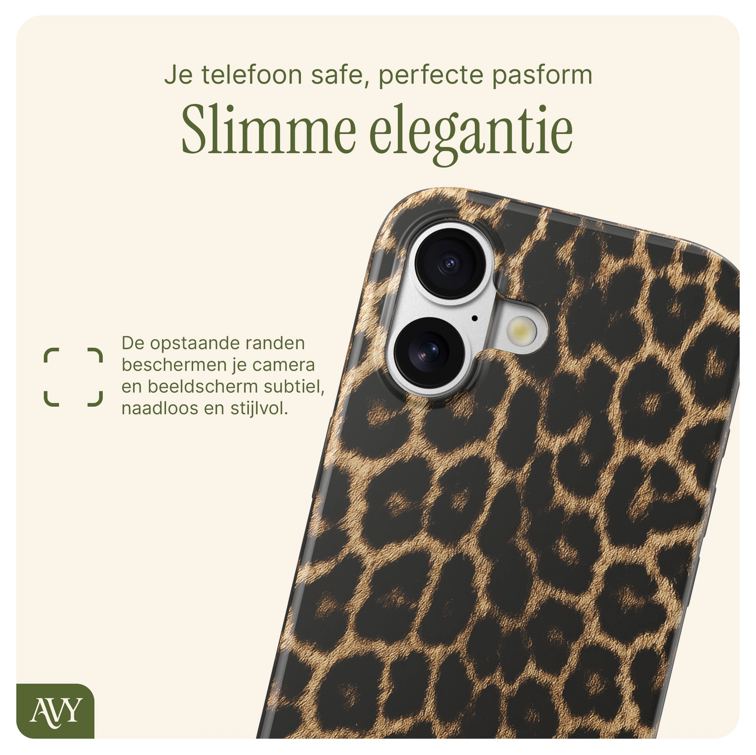 AVY Apple iPhone 16 MagSafe Hoesje met Koord 130CM Panthera Chic afbeelding 6