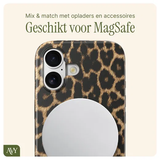 AVY Apple iPhone 16 MagSafe Hoesje met Koord 130CM Panthera Chic afbeelding 8
